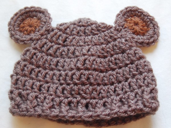 Newborn Bear Hat Crochet Pattern Crochet Baby Bear Hat